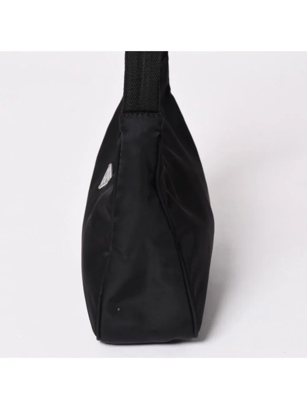 Prada Hobo Handbag Nylon Black